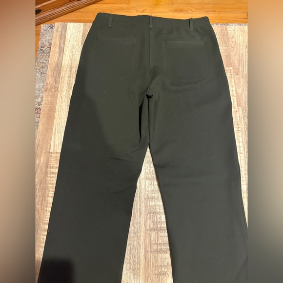 EUC Quince Olive Ultra Stretch Ponte Straight Leg 4-Pocket Pants - Picture 12 of 16